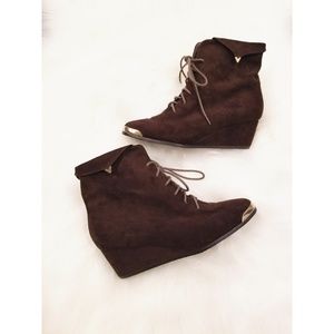 Beautiful Brown Wedge Heels